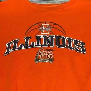 Vintage Illinois Fighting Illini‎ NCAA Final Four 2005 Crewneck Jansport Large
